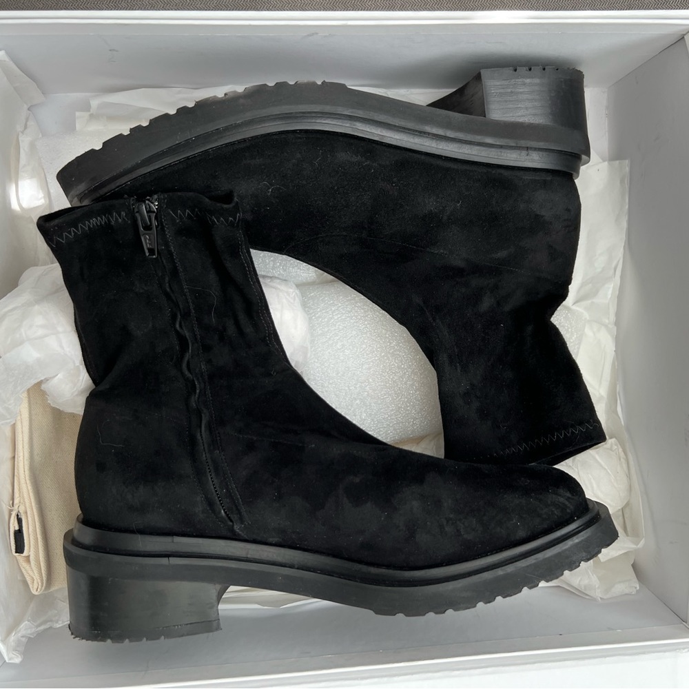BY FAR Black Suede Kah Boots size 39 US 8.5